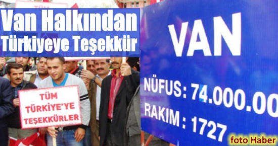 Vanlılar'dan Türkiye'ye Teşekkür 9