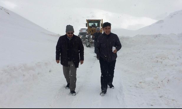 Bahçesaray Yolu'na çığ düştü (21 Mart) 6