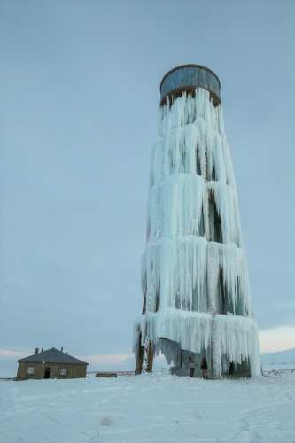 Su deposu Buz Kulesi’ne dönüştü 2