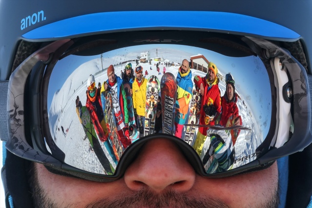 Snowboard meraklısı esnaf "Nusret Akımı"na kapıldı 2