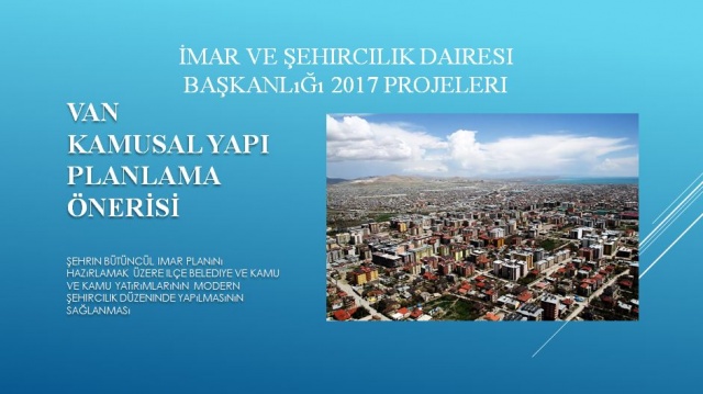 Van Büyükşehir Belediyesi 2017 projeleri 4