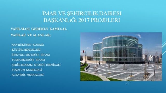 Van Büyükşehir Belediyesi 2017 projeleri 5