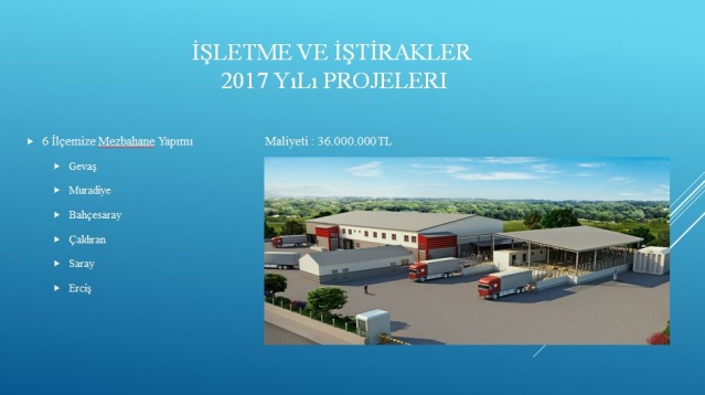 Van Büyükşehir Belediyesi 2017 projeleri 91