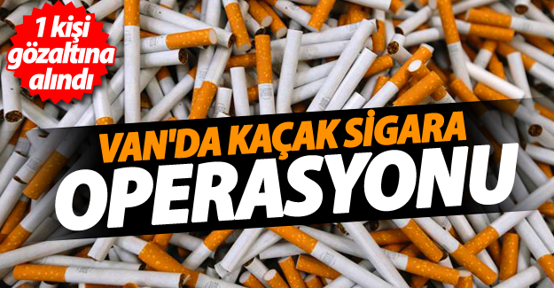 Van'da Kaçak Sigara Operasyonu! 1 kişi gözaltına alındı - Van Haber