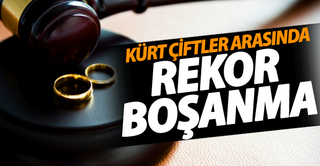 Kürt çiftler arasında rekor boşanma