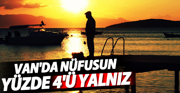 Van'da Nüfusun yüzde 4'ü yalnız