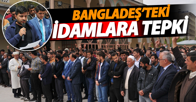 Van Sivil Dayanışma İnisiyatifi üyeleri Bangladeş'teki idamlara tepki