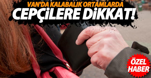 (ÖZEL HABER)Van'da kalabalık ortamlarda cepçilere dikkat!