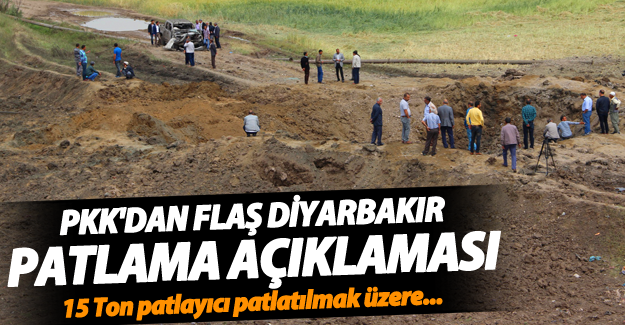 Diyarbakır'daki patlamayla ilgili PKK'den açıklama