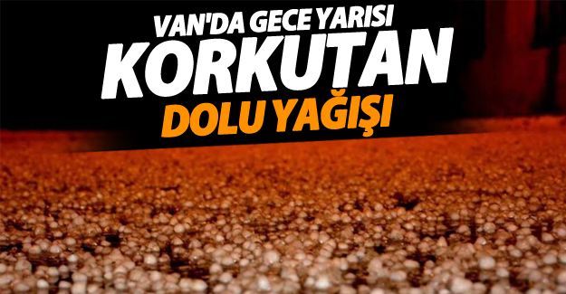 Van'da fındık büyüklüğünde dolu yağışı korkuttu! - Van Haber