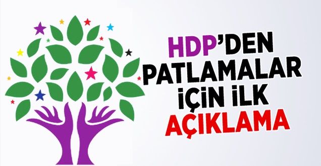 HDP'den patlama ilgili açıklama!