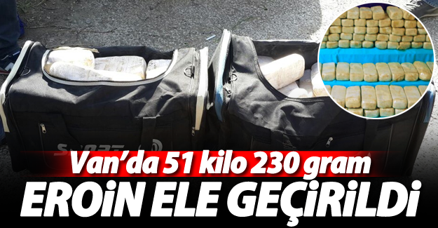 Van'da uyuşturucu operasyonu! 51 kilo 230 gram eroin ele geçirildi - Van Haber