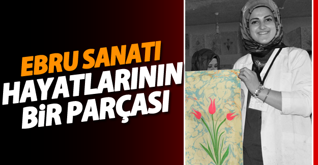 Ebru Sanatını Basörtülerine İşlediler