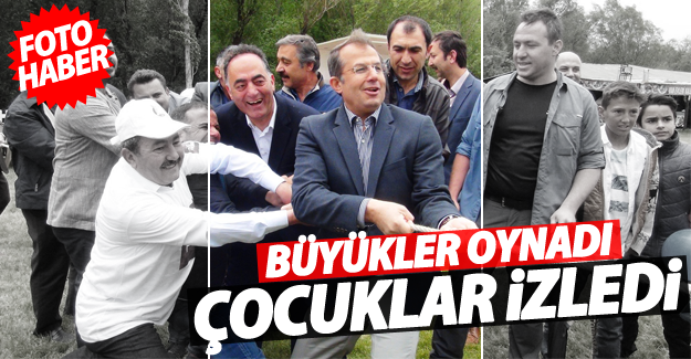 Büyükler oynadı çocuklar izledi