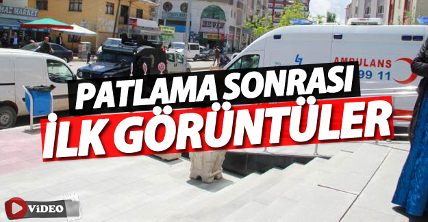 Hacıbekir'de patlama sonrası ilk görüntüler