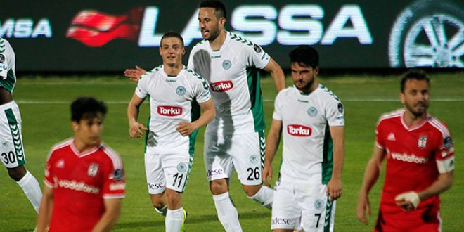 Beşiktaş 0-1 Torku Konyaspor maçının özeti!Kartal havlu attı