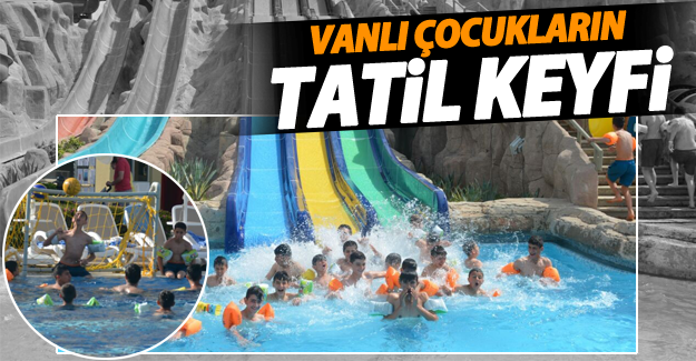 Vanlı öğrencilerin tatil keyfi