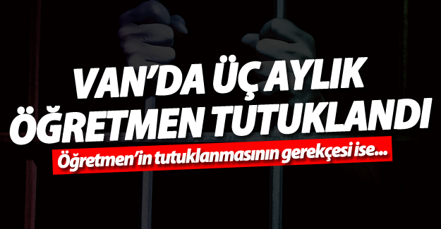 Van’da 3 aylık Öğretmen tutuklandı