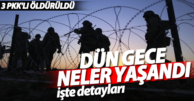 SON DAKİKA! Van'da dün gece yaşanan çatışmanın detayları! 3 PKK'lı öldürüldü