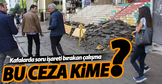 Van Cumhuriyet Caddesi'nde düşündüren kare!