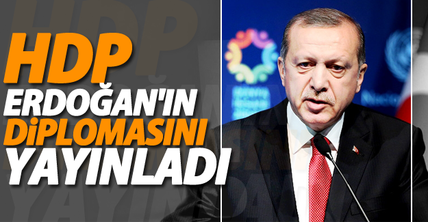 HDP Erdoğan'ın diplomasını yayınladı