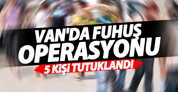 Van'da fuhuş operasyonu! 5 kişi tutuklandı