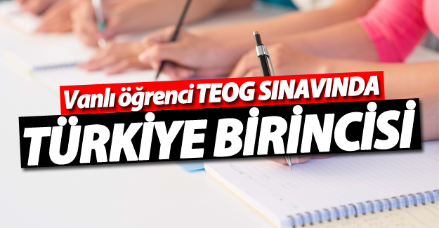 Vanlı Nursel Demir TEOG sınavında Türkiye birincisi oldu