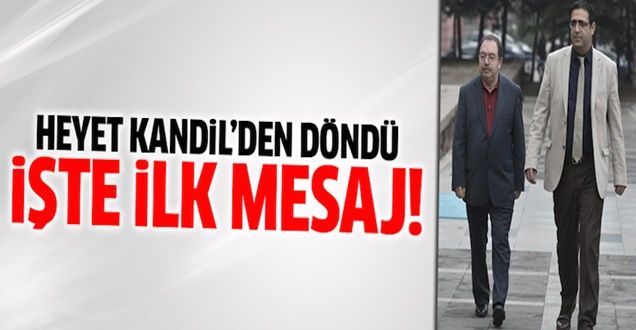 HDP Heyeti kandilden döndü! İşte ilk mesaj