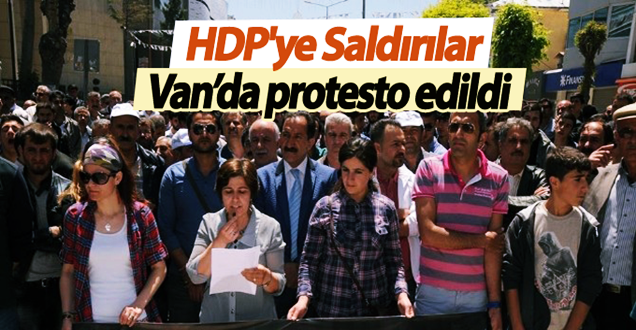 HDP’ye Yapılan Saldırılar Protesto Edildi!