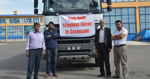 Erciş Belediyesi'nden Yüksekova’ya yardım‏