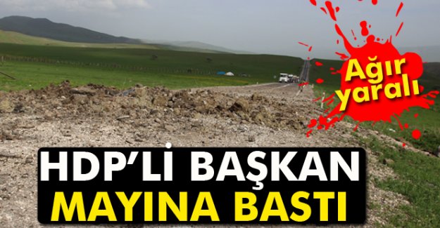 HDP’li başkan mayına bastı