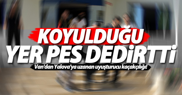 Van'dan Yalova'ya uzanan uyuşturucu kaçakçılığı!