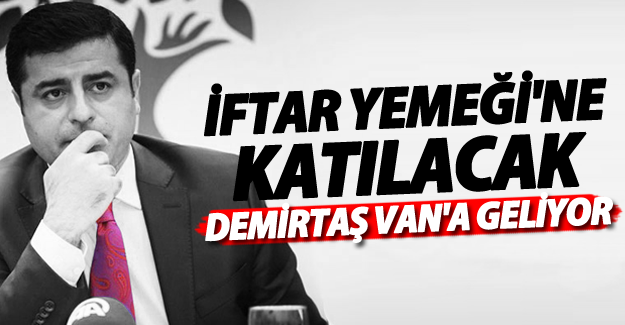 Selahattin Demirtaş 23 Haziran'da Van'a geliyor