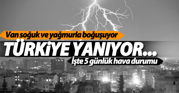 Batıda sıcaklar hakim iken Doğu'da soğuklar!