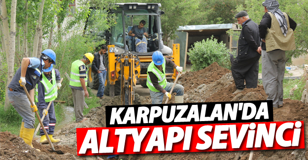 Karpuzalan Mahallesinde altyapı sevinci