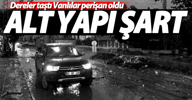 Akköprü deresi taştı evler sular altında kaldı