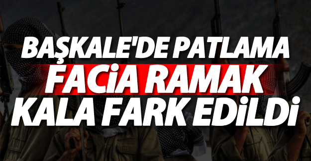 Başkale’de PKK'lıların yolda döşediği EYP kontrollü olarak patlatıldı