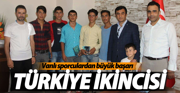 Vanlı sporculardan büyük başarı! Türkiye ikincisi oldular