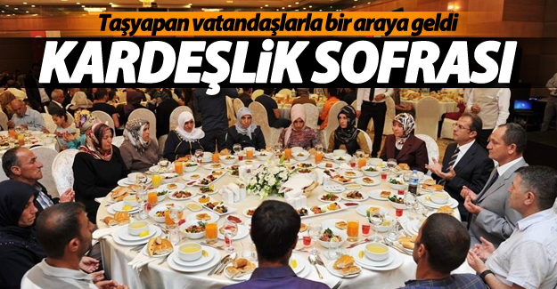 Van Valisi Taşyapan vatandaşlarla Kardeşlik Sofrası'nda buluştu