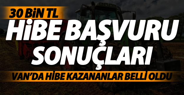 Van’da hibe kazanan genç çiftçiler belirlendi