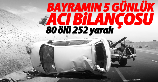 Acı bilanço: 80 ölü 252 yaralı