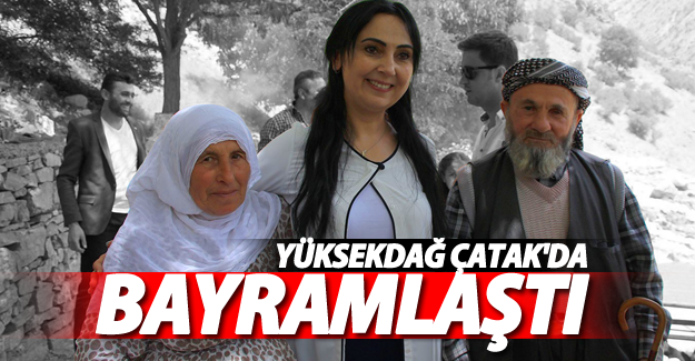 HDP Eş Genel Başkan'ı Yüksekdağ Çatak'da Bayramlaştı