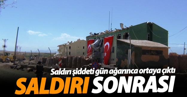 Erciş'teki Karakol Saldırısında Büyük Hasar Meydana Geldi