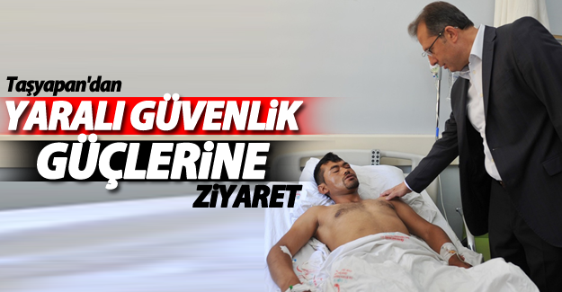 Van Valisi Taşyapan'dan yaralı güvenlik güçlerine ziyaret