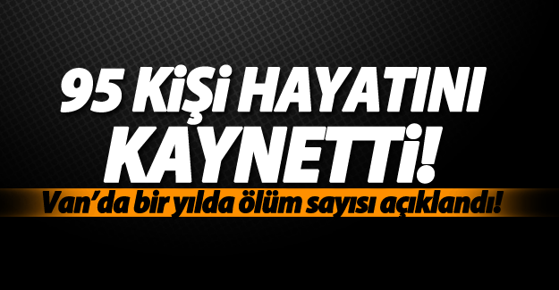 Van’da bir yılda 95 kişi öldü