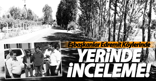 Eşbaşkan Çoban ve Kaya, Edremit mahallelerinde yapılan çalışmaları inceledi