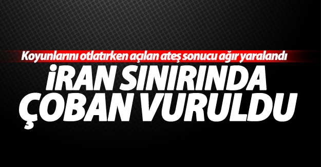 Türkiye-İran sınırında vurulan çoban yaralandı