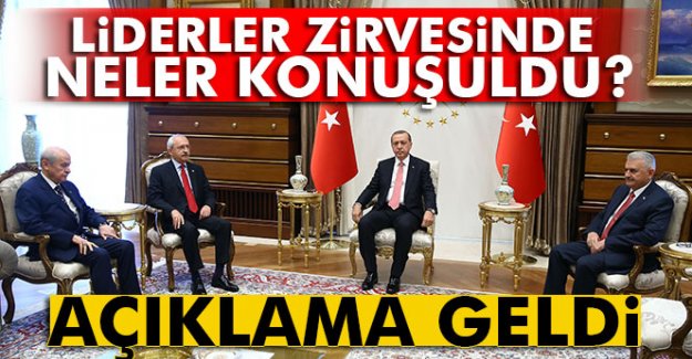 Beştepe'deki liderler zirvesinde neler konuşuldu?