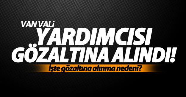 Van Vali yardımcısı  Vefa Kaya gözaltına alındı!