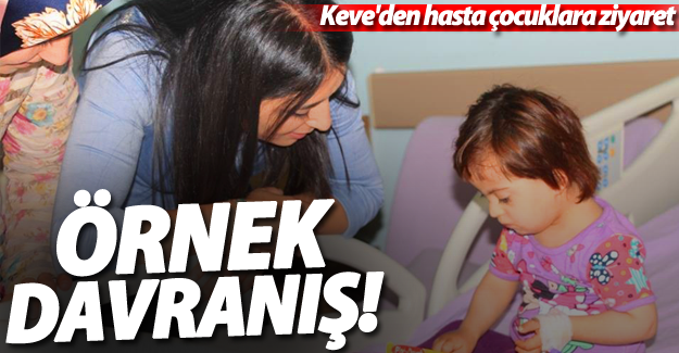 Eş Başkan Keve'den hasta çocuklara ziyaret